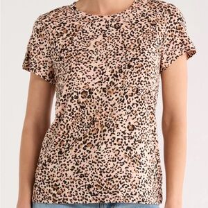 Sanctuary Leopard Print Short Sleeve Top
